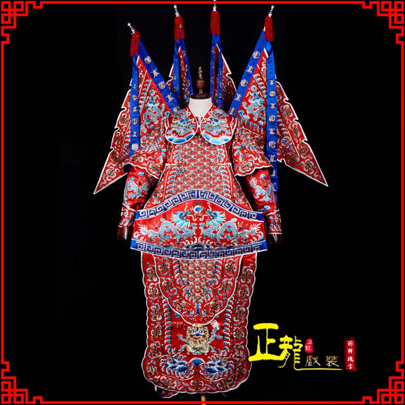 长寿武生戏服戏曲武将靠